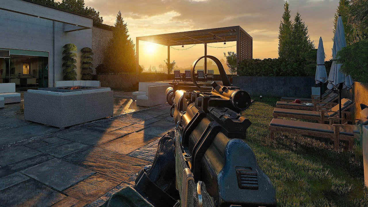 Black Ops 6 XM4 assault rifle class with suppressor and reflex optic